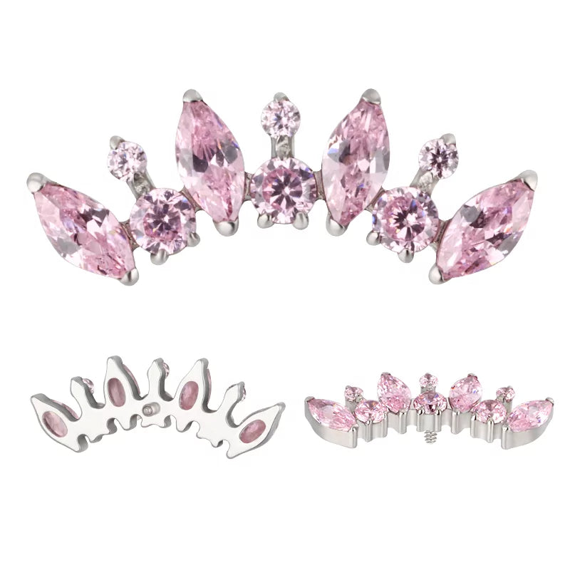 Titanium Ring Round And Marquise