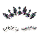 Titanium Ring Round And Marquise