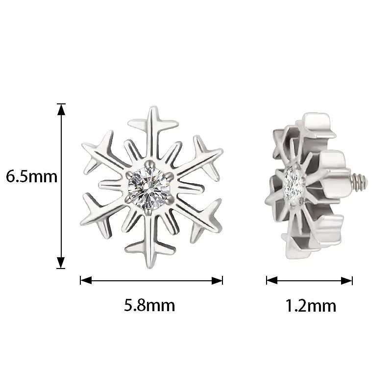 Titanium Ring Snowflake