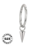 Titanium Ring Spike Dangle