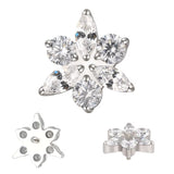 Titanium Ring Star Flower