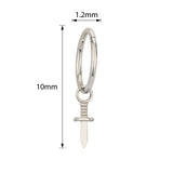Titanium Ring Sword Dangle