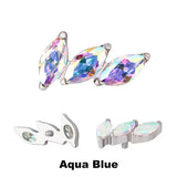 Titanium Ring Tips 3 Prong Curved Fan