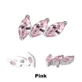 Titanium Ring Tips 3 Prong Curved Fan