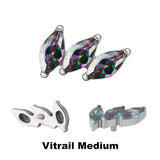 Titanium Ring Tips 3 Prong Curved Fan