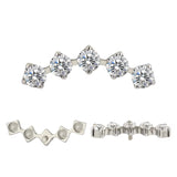 Titanium Ring Tips 5 Prong Zirconia Bezel