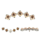 Titanium Ring Tips 5 Prong Zirconia Bezel