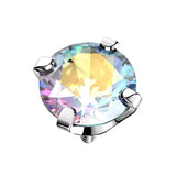 Titanium Ring Tips With Zirconia Bezel