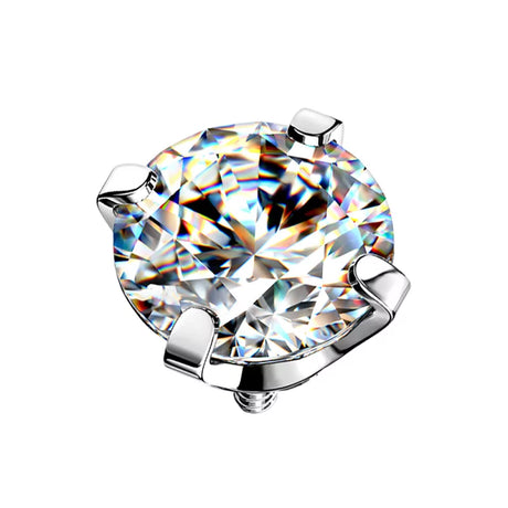 Titanium Ring Tips With Zirconia Bezel