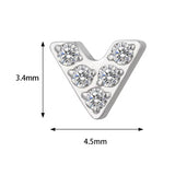 Titanium Ring V Shape