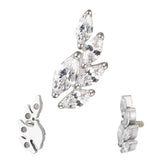 Titanium Ring Wheatear Shape