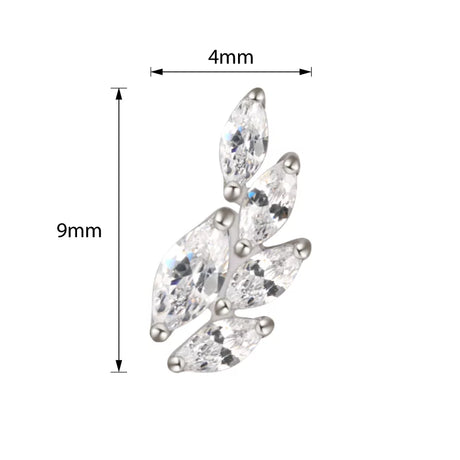 Titanium Ring Wheatear Shape