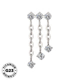 Titanium Triple Ring Chian Dongle