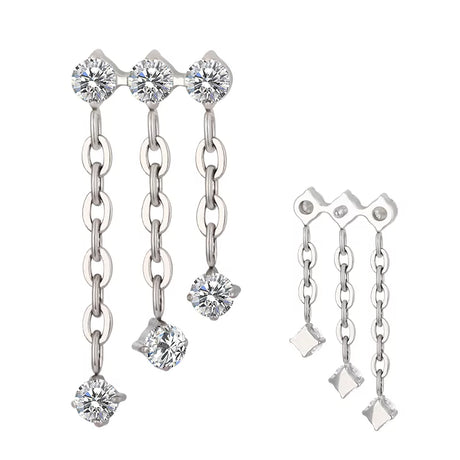 Titanium Triple Ring Chian Dongle