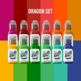 World Famous Tattoo Ink Dragon Pigment Set 12x30ml