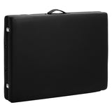 WOODEN FOLDING MASSAGE TABLE COMFORT ACTIV FIZJO LUX 2-SECTIONS 190X70 BLACK - BVShop